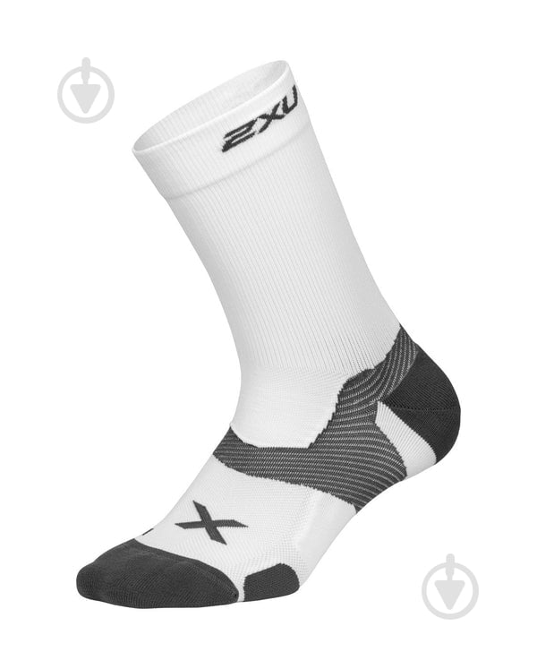 Шкарпетки 2XU Vectr Cushion Crew Socks UA5053e_WHT/GRY р.35-37,5 білий - фото 1