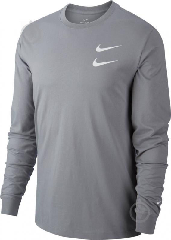 Футболка Nike M NSW SWSH LS TEE CK2259-073 р.2XL сірий - фото 1