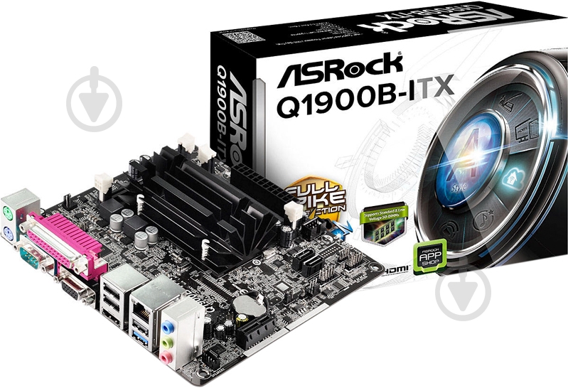 Материнська плата ASRock Q1900B-ITX (Integrated CPU, SoC, mini ITX) - фото 3