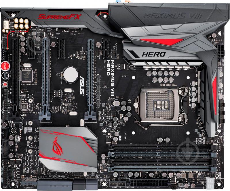 Материнская плата Asus MAXIMUS_VIII_HERO (Socket 1151, Intel Z170, ATX) - фото 1