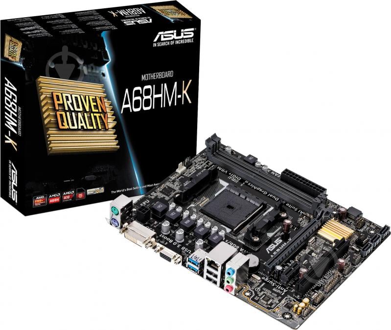 Материнська плата Asus A68HM-K (Socket FM2, AMD A68H, mirco ATX) - фото 4