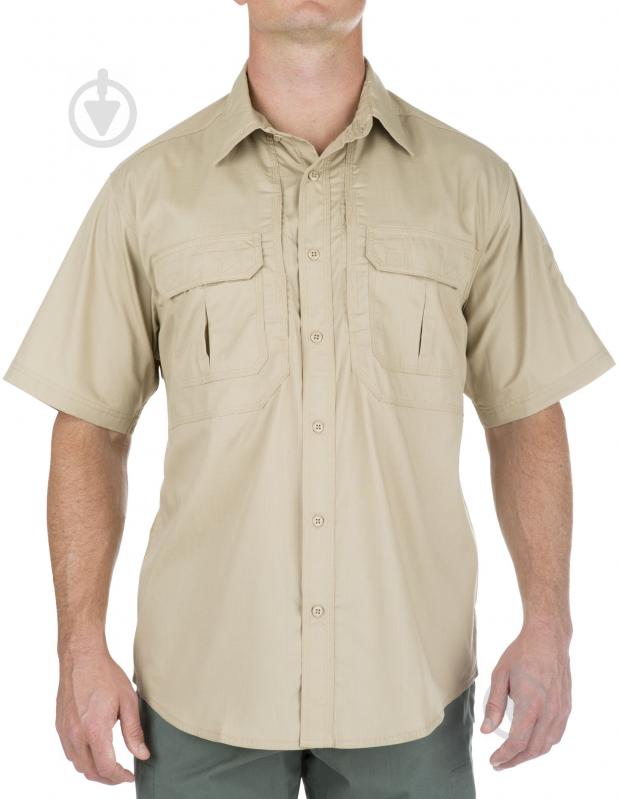 Сорочка 5.11 Tactical Tactical Taclite Pro Short Sleeve р. L TDU khaki 71175 - фото 1