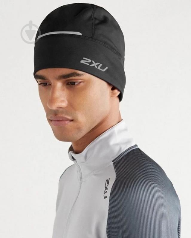 Шапка 2XU Run Beanie UQ3577f_BLK/BLK р.one size черный - фото 1