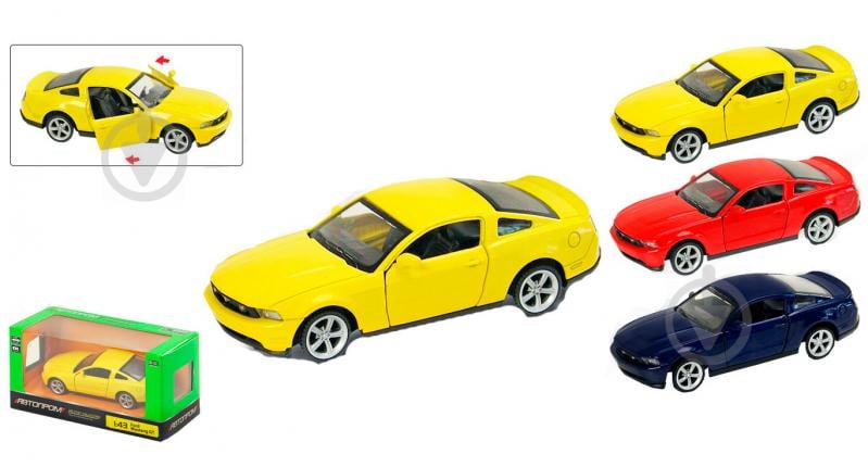 Автомодель Автопром 1:43 Ford Mustang GT в асортименті 4301 - фото 1