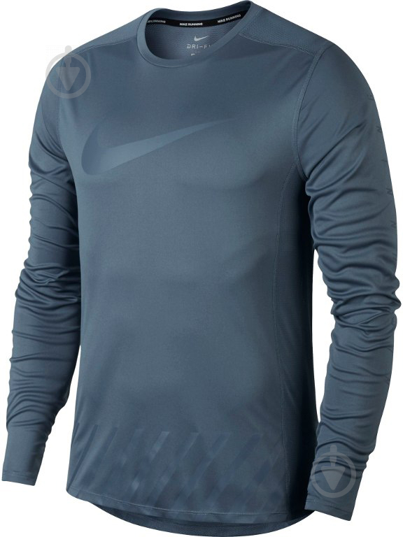 Футболка Nike M NK DRY MILER TOP LS SSNL GX 856878-497 р.M синій - фото 1