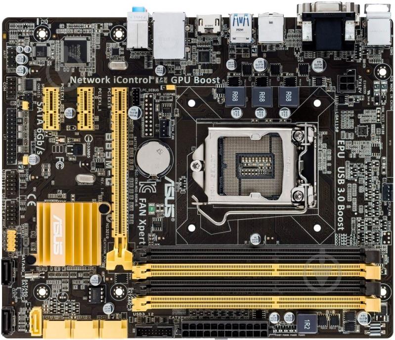 Материнська плата Asus B85M-G (Socket 1150, Intel B85, mirco ATX) - фото 1