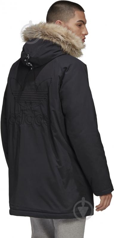 Куртка чоловіча зимова Adidas PAD FUR PARKA GE1312 р.S чорна - фото 6