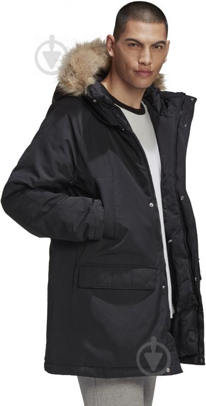 Куртка чоловіча зимова Adidas PAD FUR PARKA GE1312 р.S чорна - фото 7