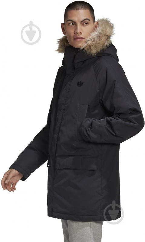 Куртка чоловіча зимова Adidas PAD FUR PARKA GE1312 р.S чорна - фото 8