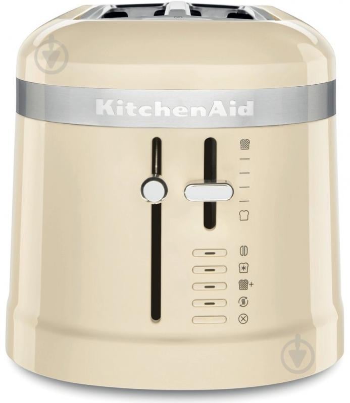 Тостер KitchenAid 5KMT5115EAC DESIGN на 4 тоста 2 довгих слота кремовий - фото 2