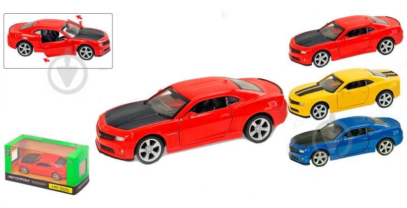 Автомодель Автопром 1:43 Chevrolet Camaro SS в ассортименте 4308 - фото 1