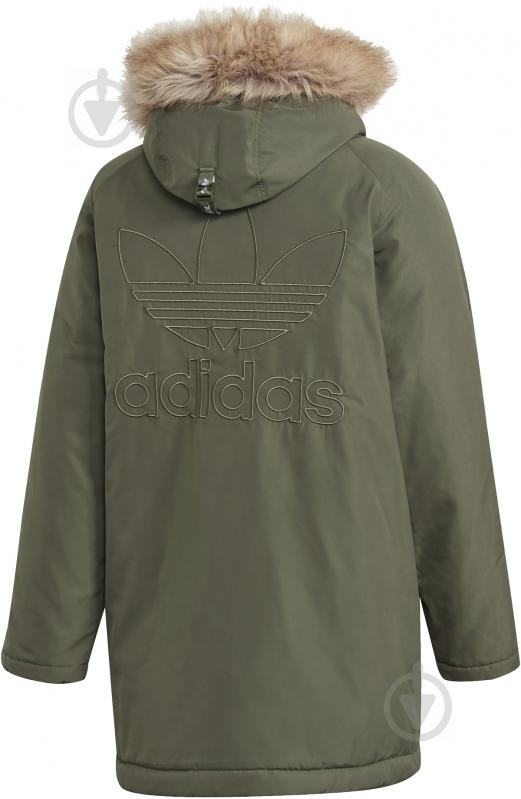 Куртка Adidas PAD FUR PARKA GE1313 р.S оливкова - фото 5