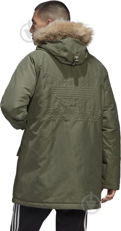 Куртка Adidas PAD FUR PARKA GE1313 р.S оливкова - фото 6