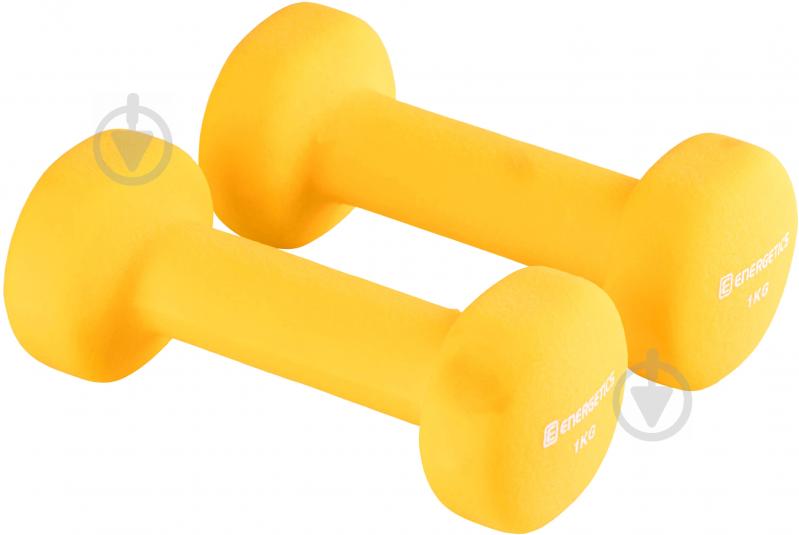 Гантелі Energetics Neoprene Dumb Pairs 106225-1,0 Neoprene Dumbbells 2x1 кг жовтий - фото 1