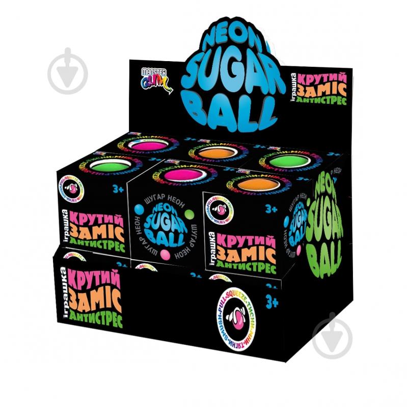 Игрушка-антистресс Monster Gum Крутой замес Шугар Неон 7 см 38675 - фото 1