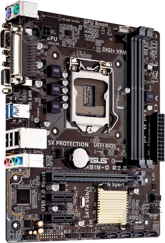 Материнская плата Asus H81M-D_R2.0 (Socket 1150, Intel H81, mirco ATX) - фото 2