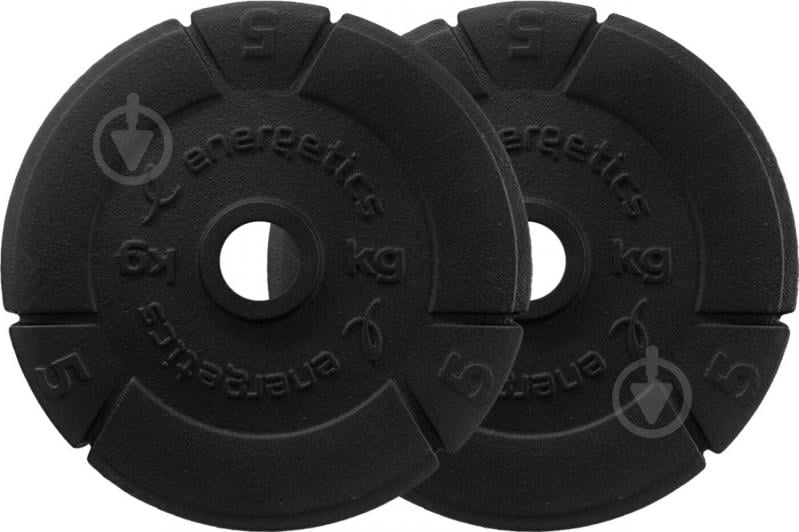 Набір Energetics Cast Iron Disc Pair 30 mm диски для грифа 2 шт. 5 кг 108792 - фото 1