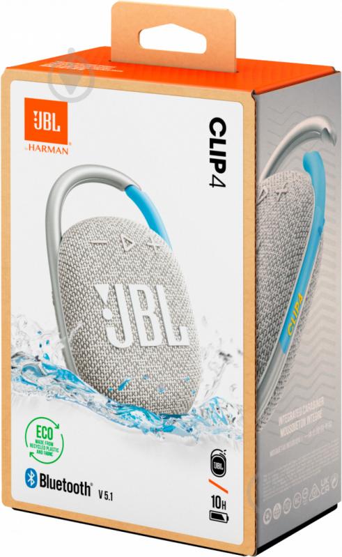 Акустика JBL Clip 4 Eco JBLCLIP4ECOWHT 1.0 white (978342) - фото 7