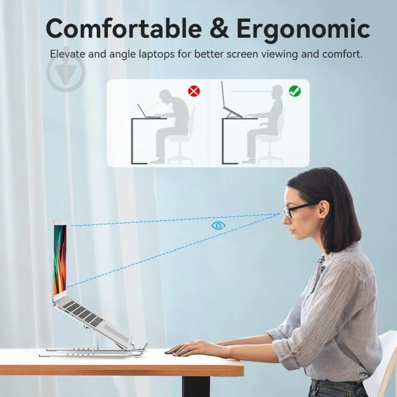 Подставка для ноутбука Vention X-type Stand (KDMI0) - фото 6