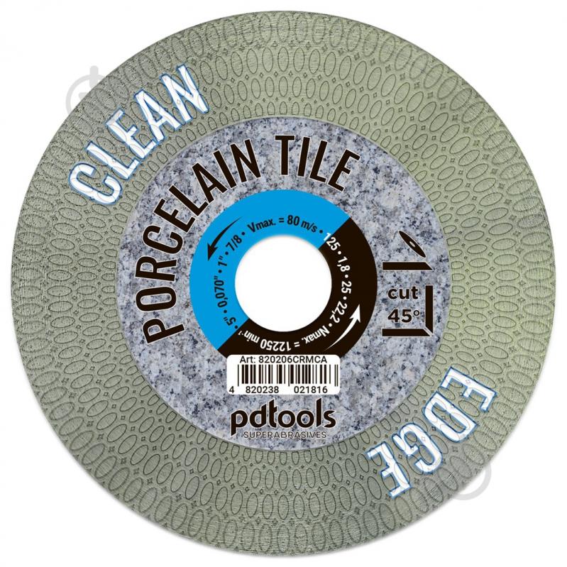 CT202054 CT202055 CT202056 ×2 CT202057 ᐉ Диск алмазный отрезной PDTools CLEAN EDGE 125x1,8x22,23