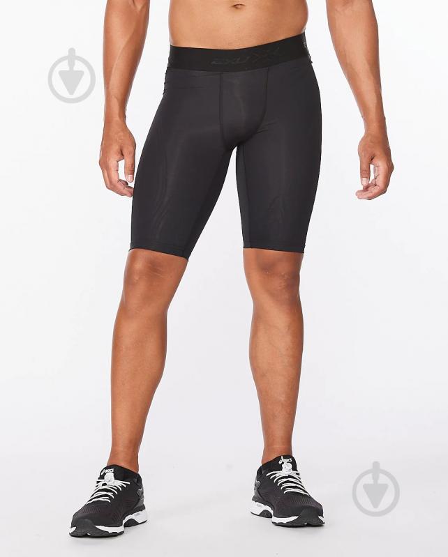 Велосипедки 2XU Force Compression Shorts MA5366b_BLK/GLD р. M чорний - фото 1