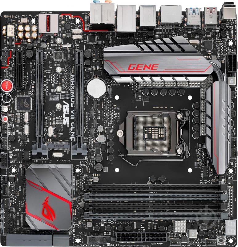 Материнская плата Asus MAXIMUS_VIII_GENE (Socket 1151, Intel Z170, mirco ATX) - фото 1