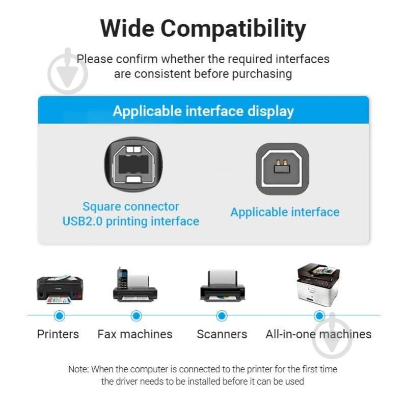 Кабель Vention 3 м черный (COQBI) - фото 6 Кабель Vention 3 м черный (COQBI) - фото 6