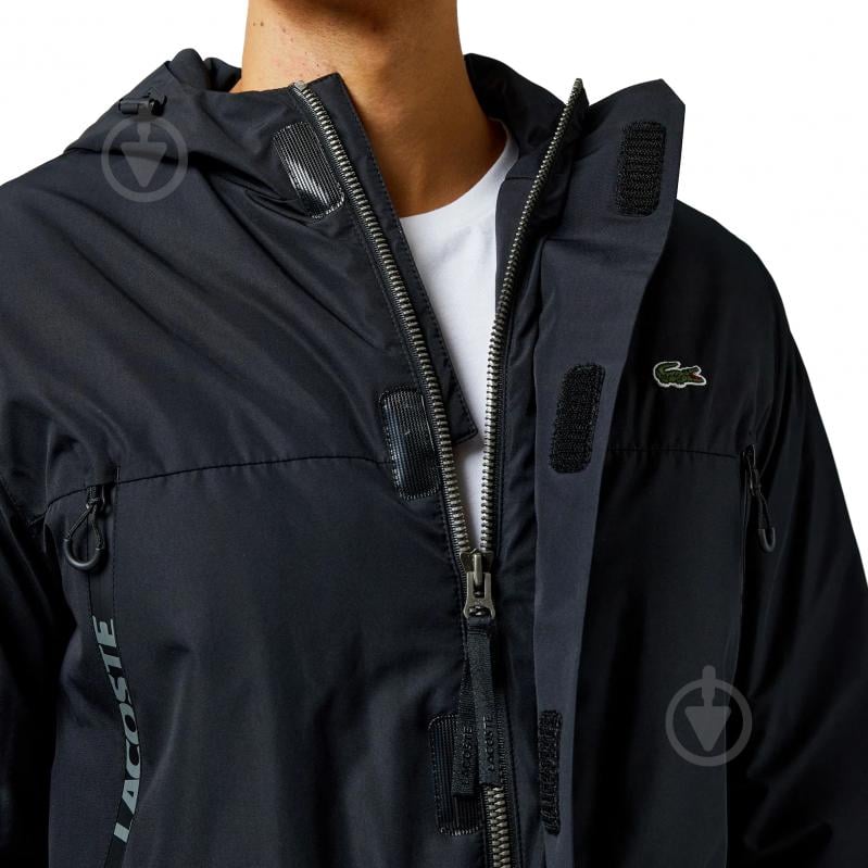 Куртка-парка чоловіча зимова Lacoste SPORT HOODED QUILTED PARKA BH1510031 р.M-L чорний - фото 5