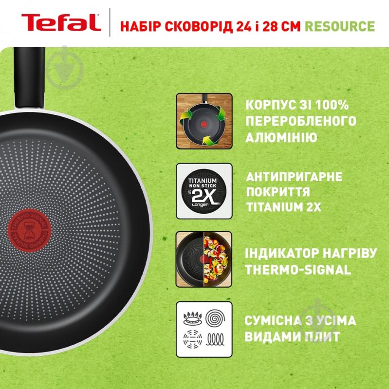 Набор сковород Resource 24 и 28 см C2959053 Tefal - фото 2