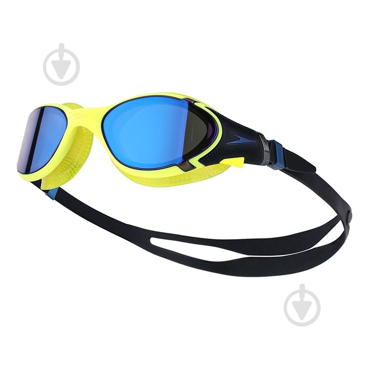 Очки для плавания Speedo BIOFUSE 2.0 MIRROR AU 8-00233114504 OS синий с салатовым - фото 2