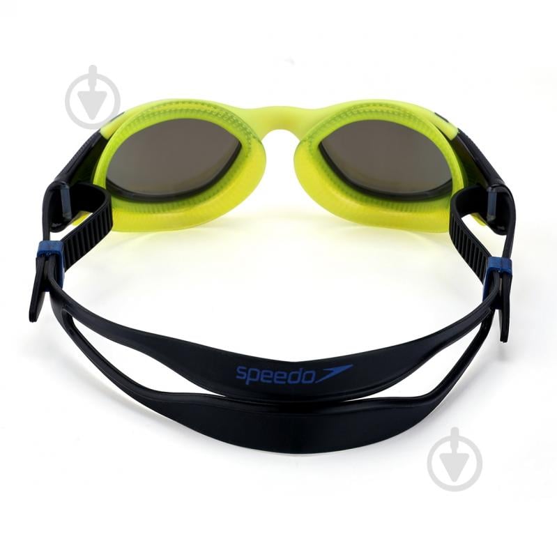 Очки для плавания Speedo BIOFUSE 2.0 MIRROR AU 8-00233114504 OS синий с салатовым - фото 4