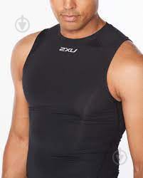 Майка 2XU Core Compression Sleeveless MA6400a_BLK/SIL р.XL чорний - фото 2