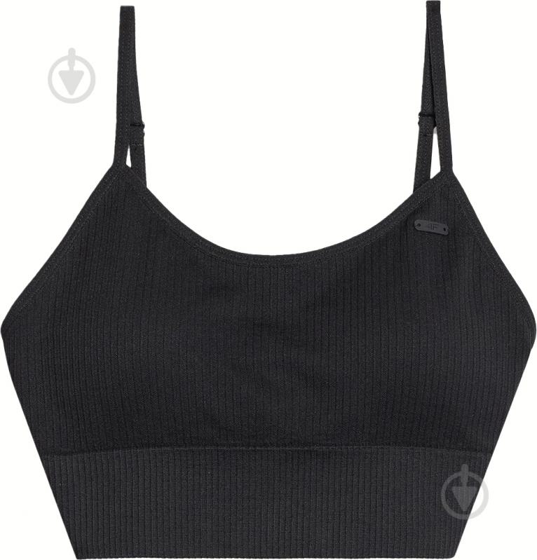 Бра 4F SPORT BRA F151 р.XS/S черный - фото 1