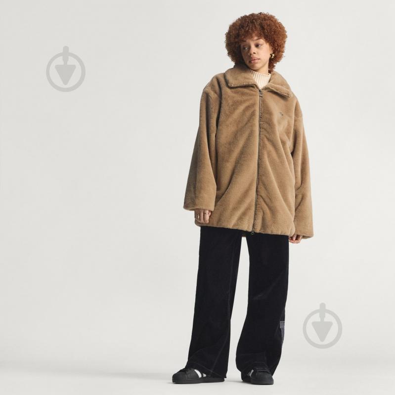 Куртка жіночий зимовий Adidas Fur Jacket JY2383 р.XS коричневий - фото 9