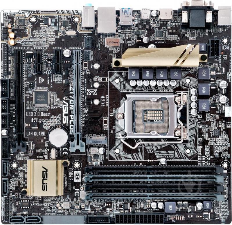 Материнська плата Asus Z170M-PLUS (Socket 1151, Intel Z170, mirco ATX) - фото 1