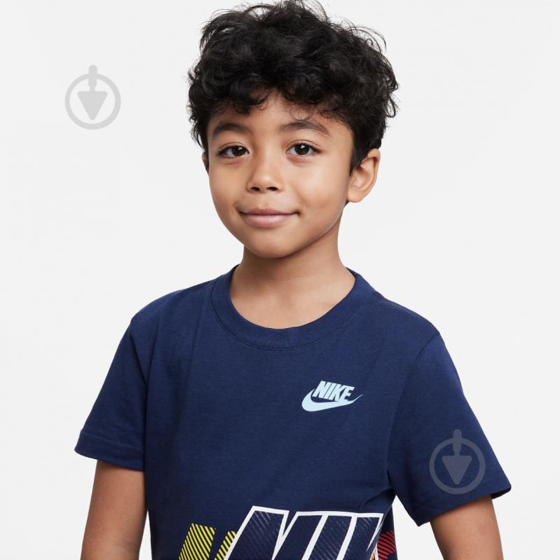 Футболка Nike FUTURA SIDEWINDER SS TEE 86K546-U90 р.3 синий - фото 3