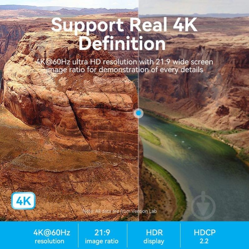 Кабель Vention 2 м черный (ALHSH) - фото 8 Кабель Vention 2 м черный (ALHSH) - фото 8