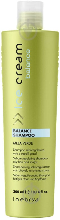 Шампунь INEBRYA Balance Shampoo Mela verde для жирної шкіри голови 300 мл - фото 1