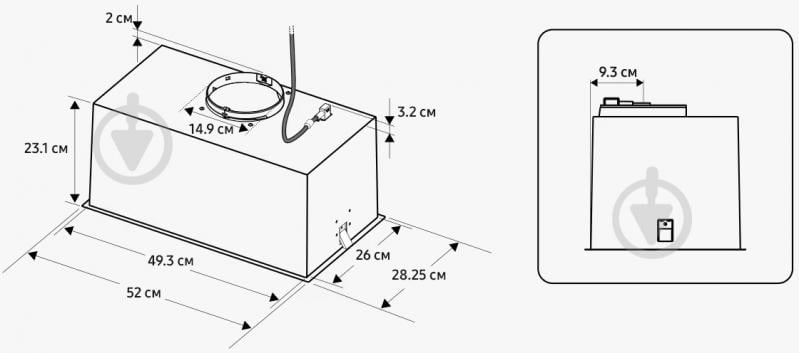 Вытяжка Samsung NK52FG454CM/UR - фото 8