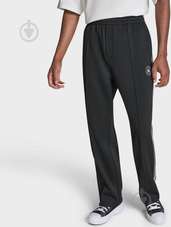 Брюки Converse Chuck Track Pant CVM6B077-BLK р. M черный - фото 1 Брюки Converse Chuck Track Pant CVM6B077-BLK р. M черный - фото 1
