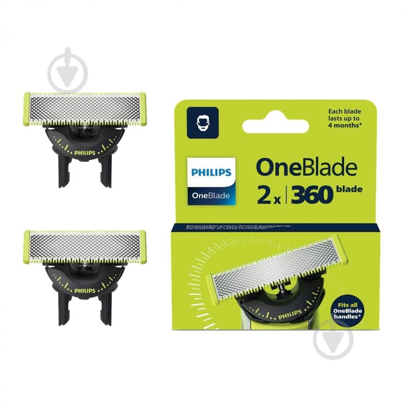 Лезвия сменные Philips для OneBlade Pro 2 шт QP420/50 - фото 1