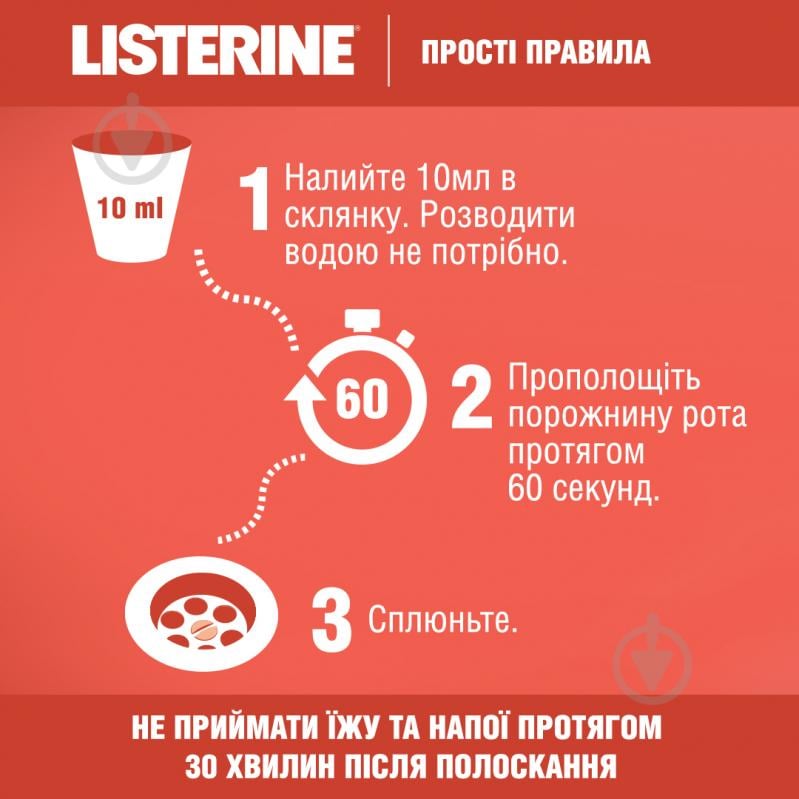 Ополіскувач для ротової порожнини Listerine SMART RINSE дитячий 250 мл - фото 6