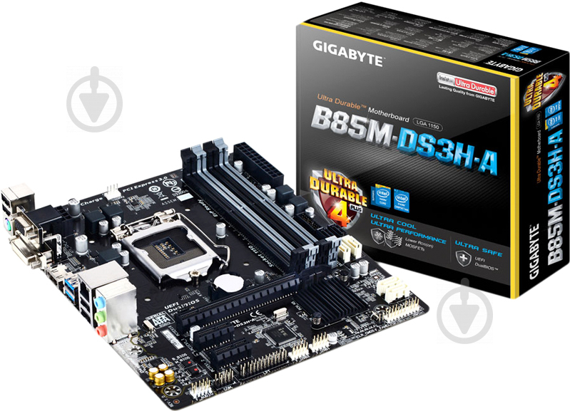 Материнская плата Gigabyte GA-B85M-DS3H-A (Socket 1150, Intel B85, mirco ATX) - фото 4