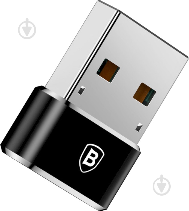 Адаптер BASEUS Mini Type-C female/USB CAAOTG-01 черный (1011137) - фото 2