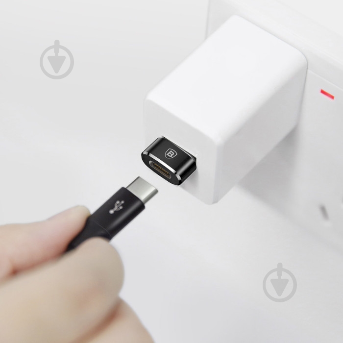 Адаптер BASEUS Mini Type-C female/USB CAAOTG-01 черный (1011137) - фото 6