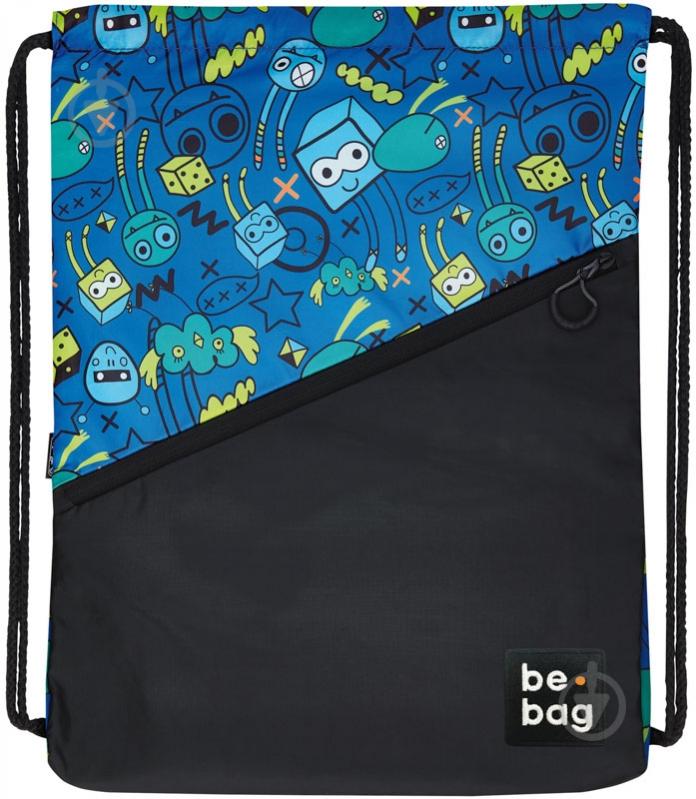 Сумка для взуття Be.Bag Be.Daily Monster Party Монстри синя Herlitz - фото 2