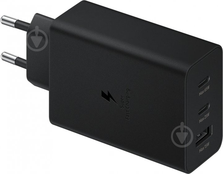 ᐉ Зарядное устройство Samsung 65W Trio (EP-T6530NBEGRU) черный • Купить ...