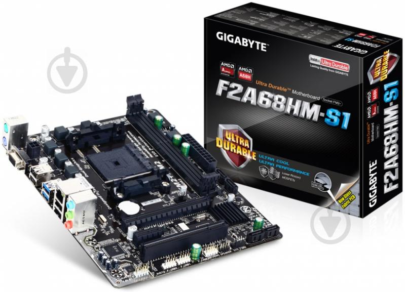 Материнская плата Gigabyte GA-F2A68HM-S1 (Socket FM2+, AMD A68H, mirco ATX) - фото 6