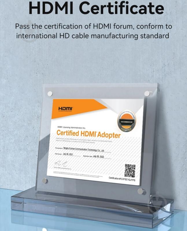 Кабель Vention 10 м черный (ALHSL) - фото 8