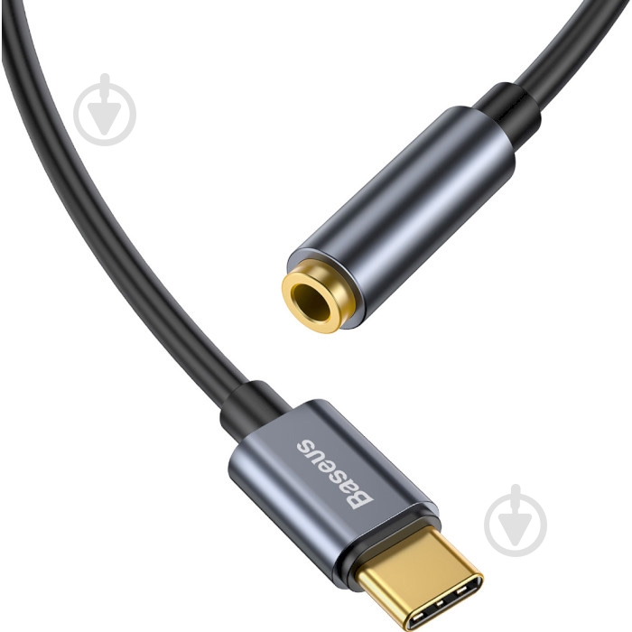 BASEUS USB Type-C to 3.5mm Adapte L54 CATL54-0G серый (1011177) - фото 3 BASEUS USB Type-C to 3.5mm Adapte L54 CATL54-0G серый (1011177) - фото 3